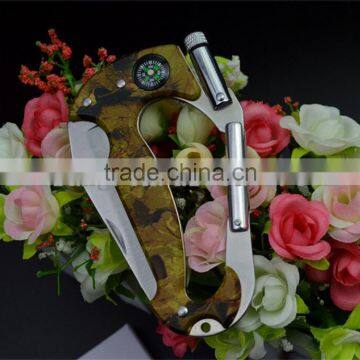 Wholesale Camouflage Color Portable Multifunction Climbing Carabiner photo-5