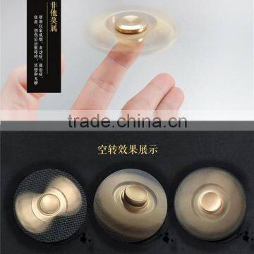 EDC Focus Toy!! Aluminum Hand Spinner Finger Spinner Gyro With Golden Edge photo-3