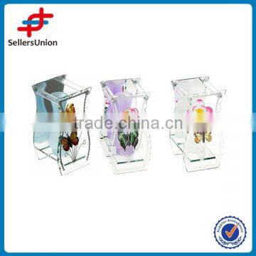 spiral glass vase