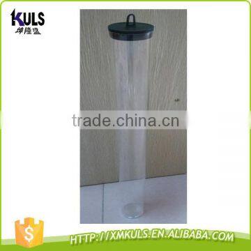 Super quality with Hanger Plug clear Cylinder tube for storage PE pipe packing