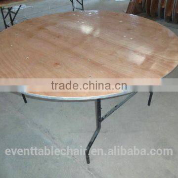Plywood Folding Tables With Steel Legs Round or Rectangle photo-6