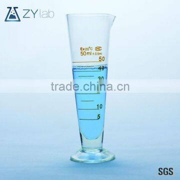 Cone Shape Lab Glass Measuring Cup With Glass Base photo-2