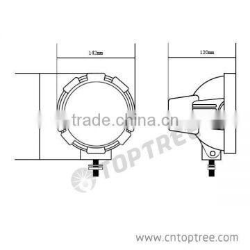 High Power Hid Spotlight for Fork/4x4 Hid Driving Light photo-2