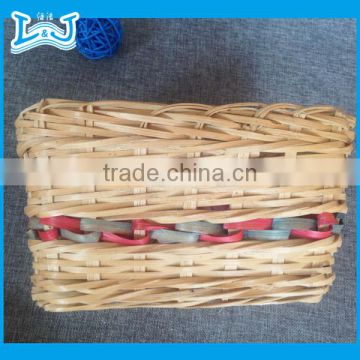 natural handmade basket rectangular large storage basket made by hand