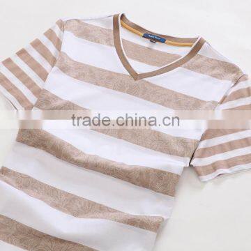 Custom Wholesale Cheap Own Design Cotton V-neck t Shirt photo-3