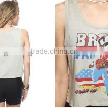 2013 new fashion wholesale womens plain cotton tank tops