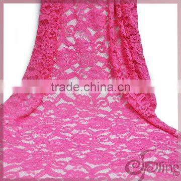 2016 new arrival hign quality cord lace in azalea for evening dress, fashion dress