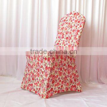 280GSM New Design Print Spandex Thicken Lycra Stretch Universal Heavy Scuba Chair Cover For Wedding Party Decoration photo-4