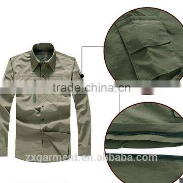 ZX Wholesale Fishing Shirts/Tournament Fishing Shirts/Vented Fishing Shirts/mens Long Sleeve Shirts In Custom Design photo-3