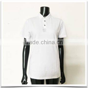 Women Polo Shirt With 95%Cotton 5%Spandex