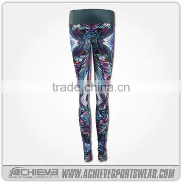 Printed sublimated fashion yoga leggings