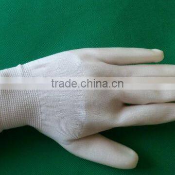 GZY 2015 White Low Price Wear-resisting pu Coated Gloves photo-5
