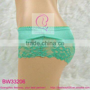 Shiny Satin Underwear for Women With Lace Trim Fancy Satin Bikini Underwear for Your Girls Women Ladies photo-2