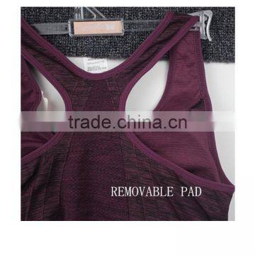 Hot Sex Women Sport Bra Seamless Yoga Wear Running Wear With Zipper photo-3