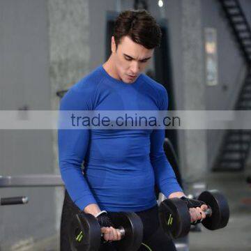 Wholesale 2017 New Style Seamless Men Fitness Shirts for Gymnasium photo-3