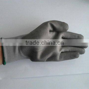 2013 Guage grey Nylon PU palm fit Gloves