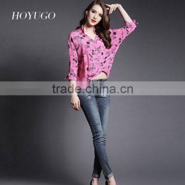 High Quality Hand Painted Silk Shirt Wholesale