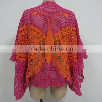 Fashion Western Ladies Crochet Beach Cover Casual Kaftan photo-2