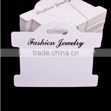 2016 White Long Paper Jewelry Pack Cards Custom Logo Necklace Display Jewelry Cards photo-6