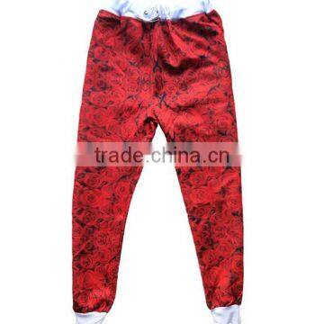 ladies sport running pants women 3D floral print jogger pants