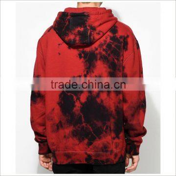New Fashion Custom Print Design Crystal Red Dye Hoodie Mens With Hoods photo-2
