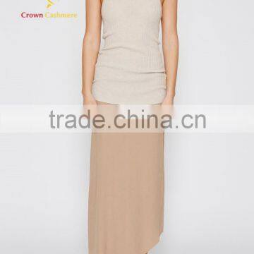 Ladies Sleeveless Knit Cashmere Pullover Sweater photo-2