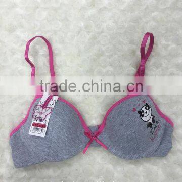 2017 hot sell good quality young girl underwear bra