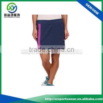 Dry fit good stretch blend 88% polyester 12% spandex fashionable golf skirt ,golf skorts