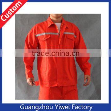 Orange Cotton workwear clothing ,OEM cotton work clothing