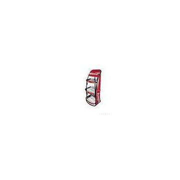 Retail Display Rack floor stand with 3 fixed wire shelves for display Coco drink bottles