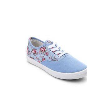 New Look Women\'\'s Flower Printed Canvas Comfortable Flat Brethable Shoes