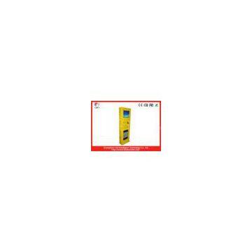 Yellow Interactive Vending Machine Kiosk Payment With RFID Card Reader