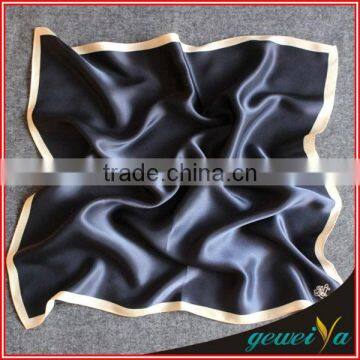 White Or Black Silk Scarf Solid Color