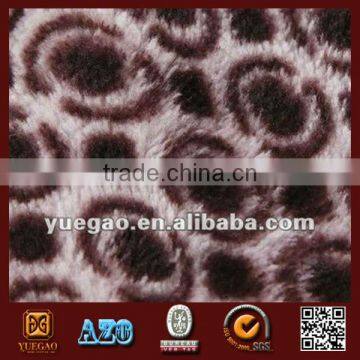 printed micro coral fleece fabric