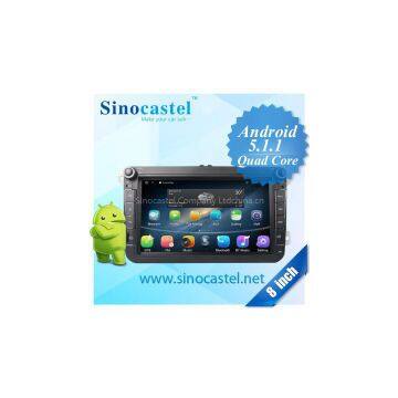 8 inch android 5.1.1 car dvd player for VW Universal with HD Screen 1024X600 Resolution