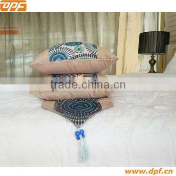 100%polyester Hotel cushion bed spread bed runner bed scarf 128