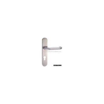 s/steel lever handle with plate