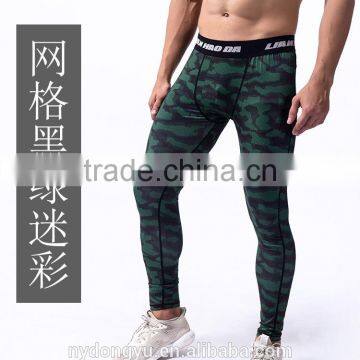 black green men 220g milk silk camo yoga jogging legging /jqi plus size camoflage athletic yoga pants capris trousers