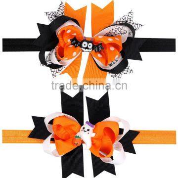 Halloween Spider bow with European bat elastic headband hair headdress for holiday