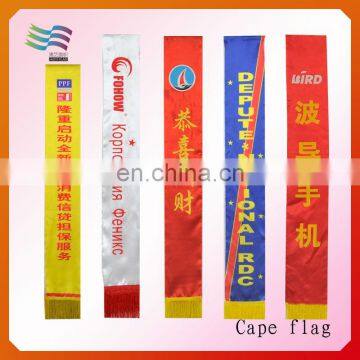 Polyester Sash Banner For Advertising In Cloth