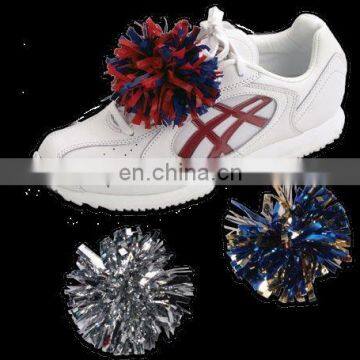 cheerleader ponytail hair and Shoe Pom Poms