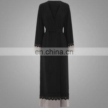 Names Of Ladies Abaya Simple Style Dubai Kaftans New Model Girls Image Islamic Clothing Good Quality Lace Applique Kimono Abaya photo-4