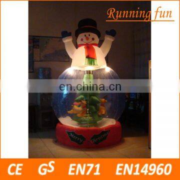 Best popular outdoor christmas decorations lighting inflatable snowman with factory price