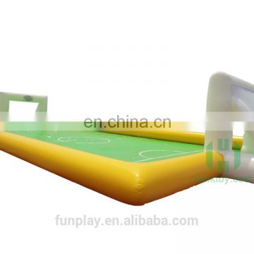 HI Commercial Outdoor Inflatable Ball Race Game Filed with Floor, PVC tarpaulin ball field for Football and Sport