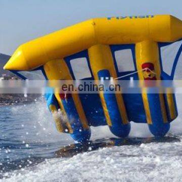 Top quality 0.9mm PVC inflatable flying towables flying fish boat