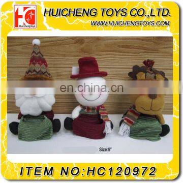 hot sales 9 inch christmas candy bag doll snowman kit for christmas