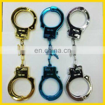 China colorful gold blue sliver handcuff manufacturer, cover plush handcuff manufacturer