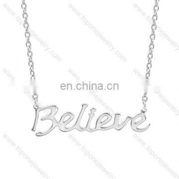 Wholesale cheap price fashion jewelry letter necklace most popular