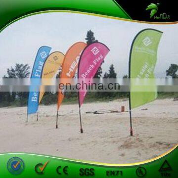 Guangzhou outdoor promotional flags,beach feather flag in custom design printing