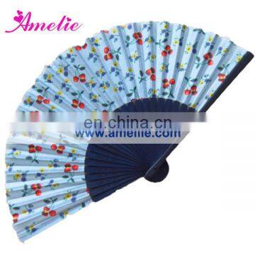 AF1413 Good quality flowers pattern hand fans